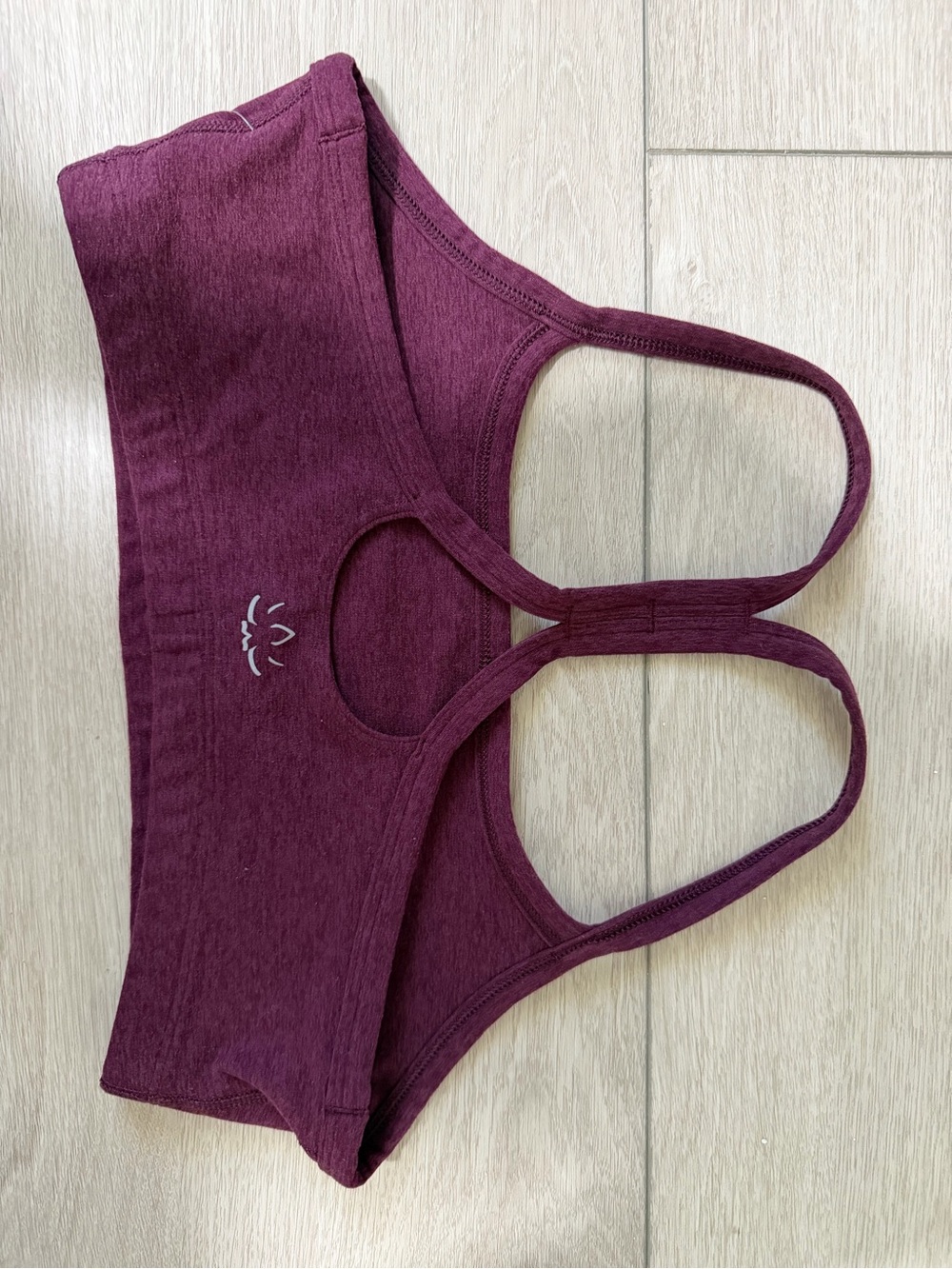 Beyond yoga small Maroon Racerback Seamless Bralette